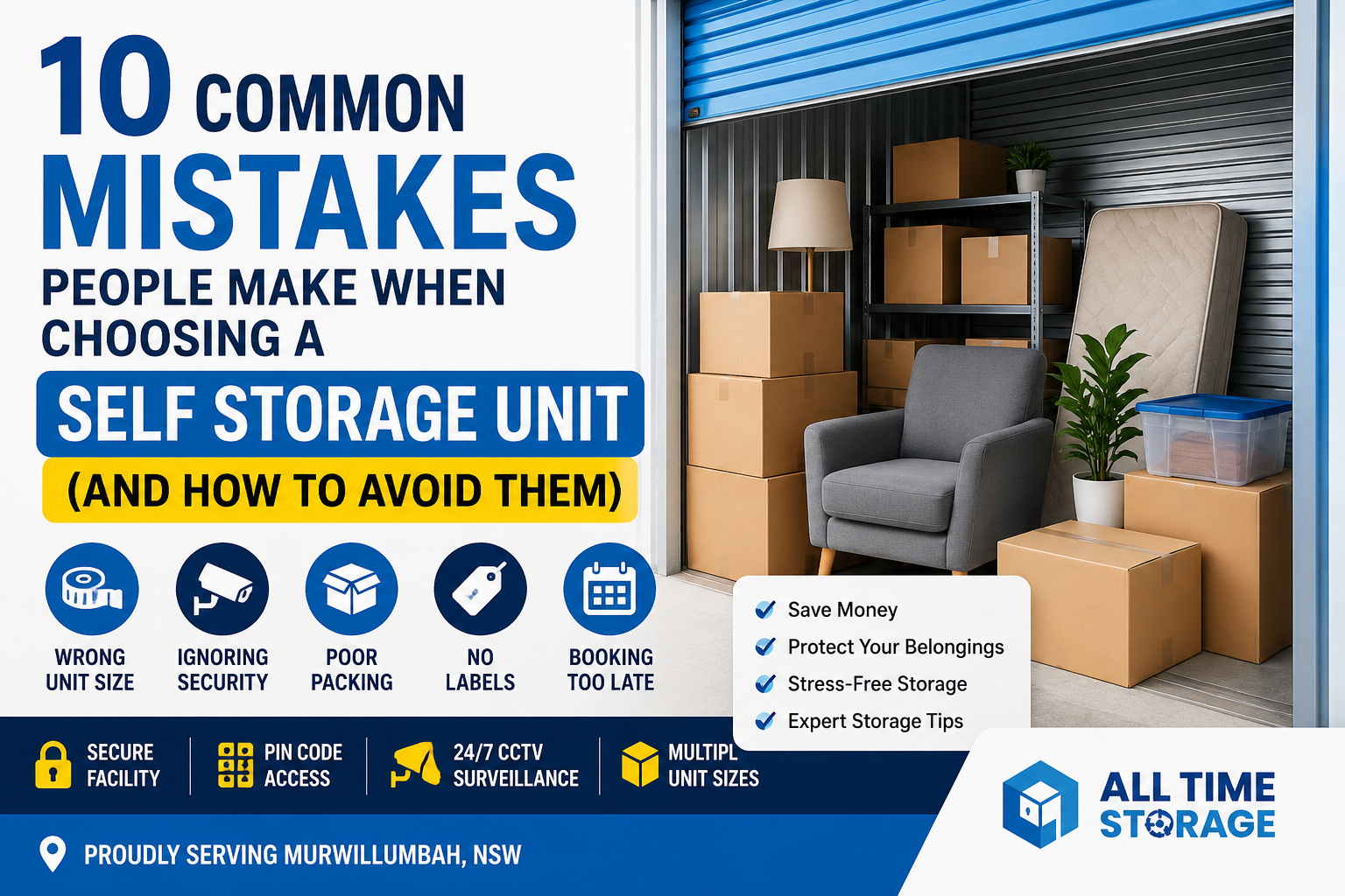 10 Common Mistakes People Make When Choosing a Self Storage Unit in Murwillumbah NSW