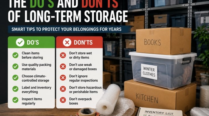 Long-term storage tips for self storage units