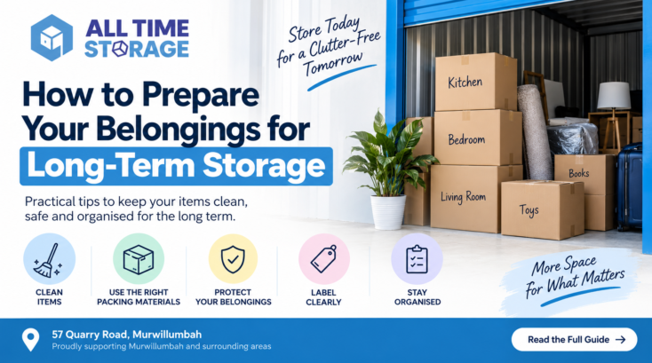 How to prepare belongings for long-term storage
