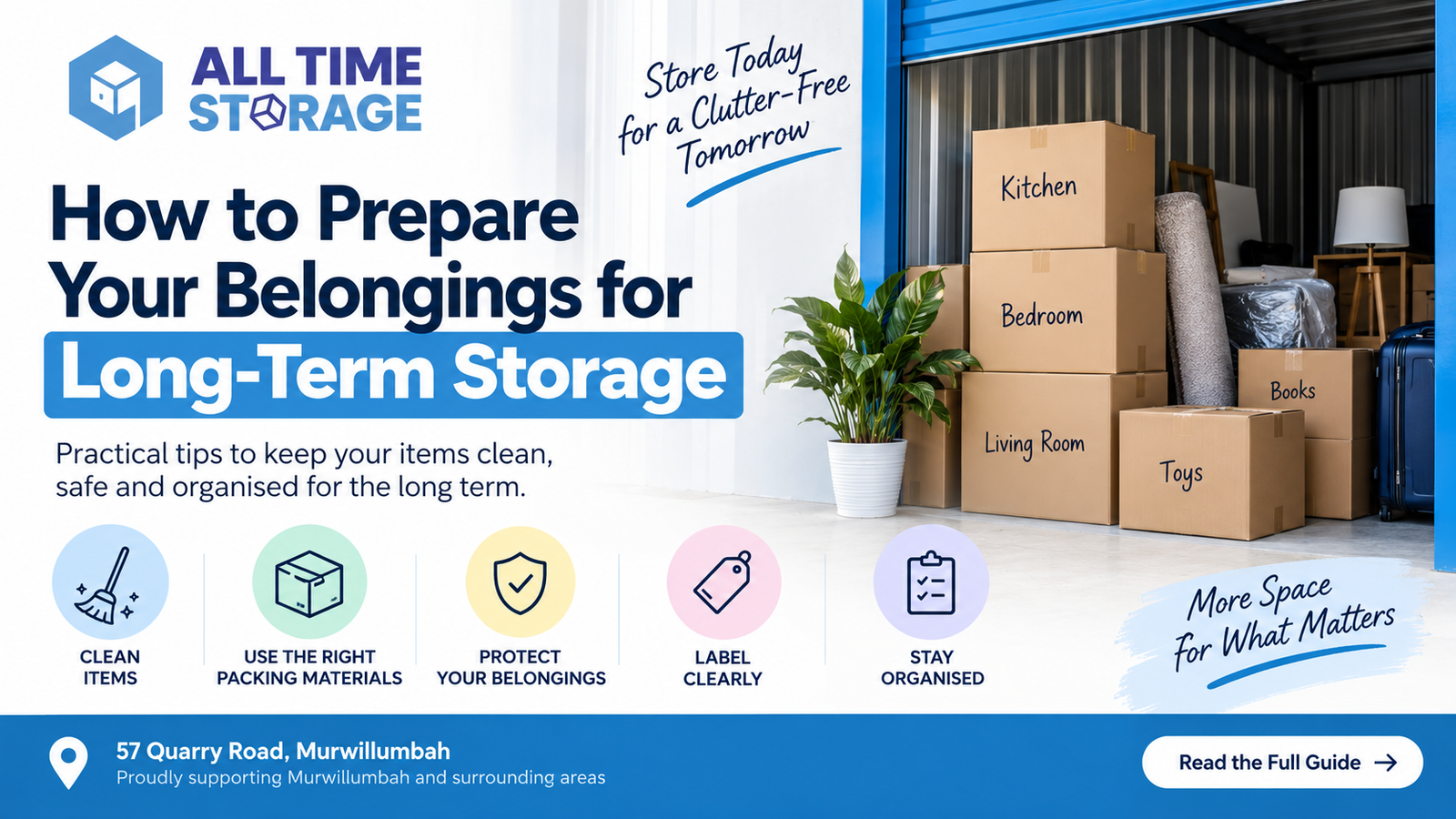 How to prepare belongings for long-term storage