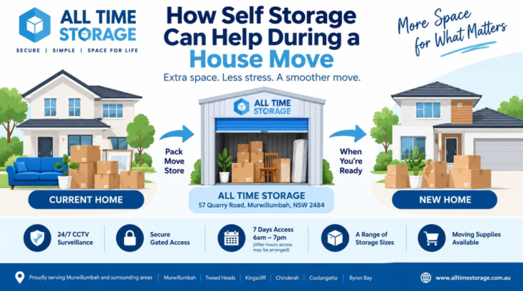 How Self Storage Can Help During a House Move