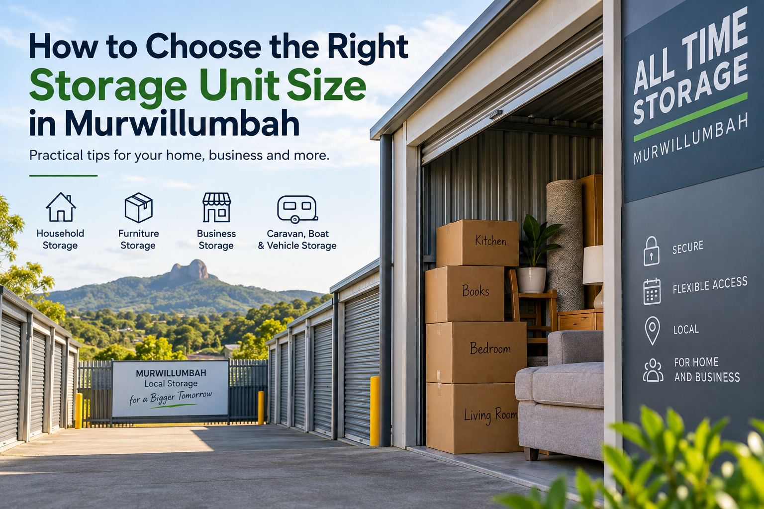 Storage units in Murwillumbah for household and business storage